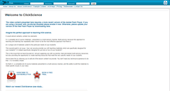Desktop Screenshot of clickscience.com